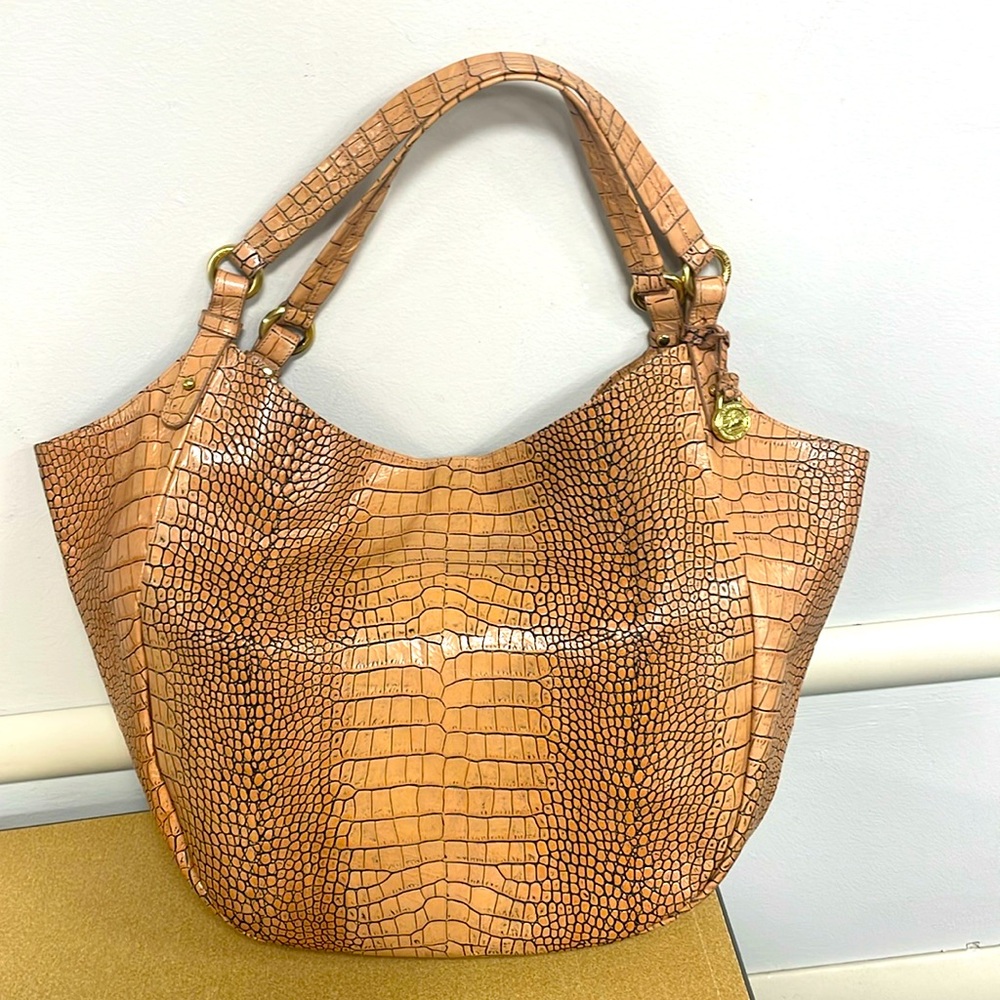 Brahmin Crocodile Tote